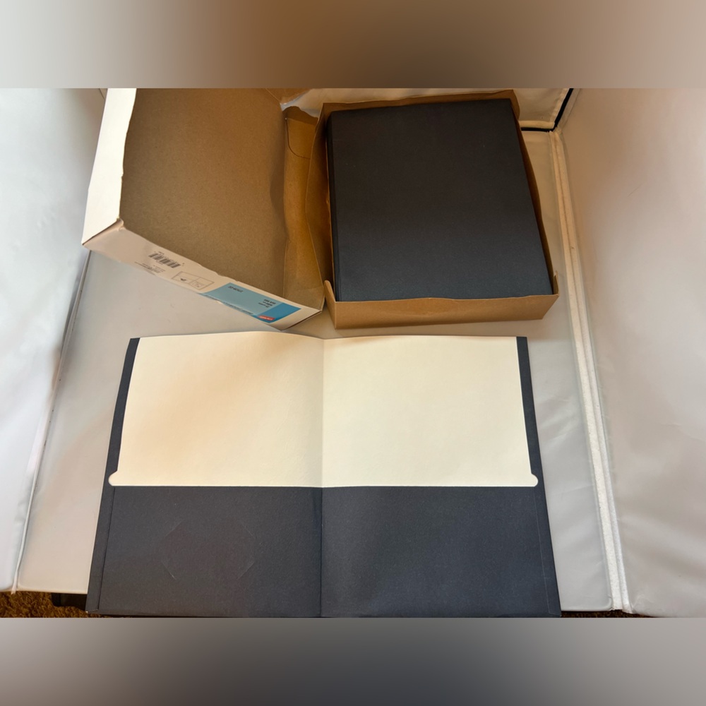 Staple Dark Blue Twin Pocket Folders